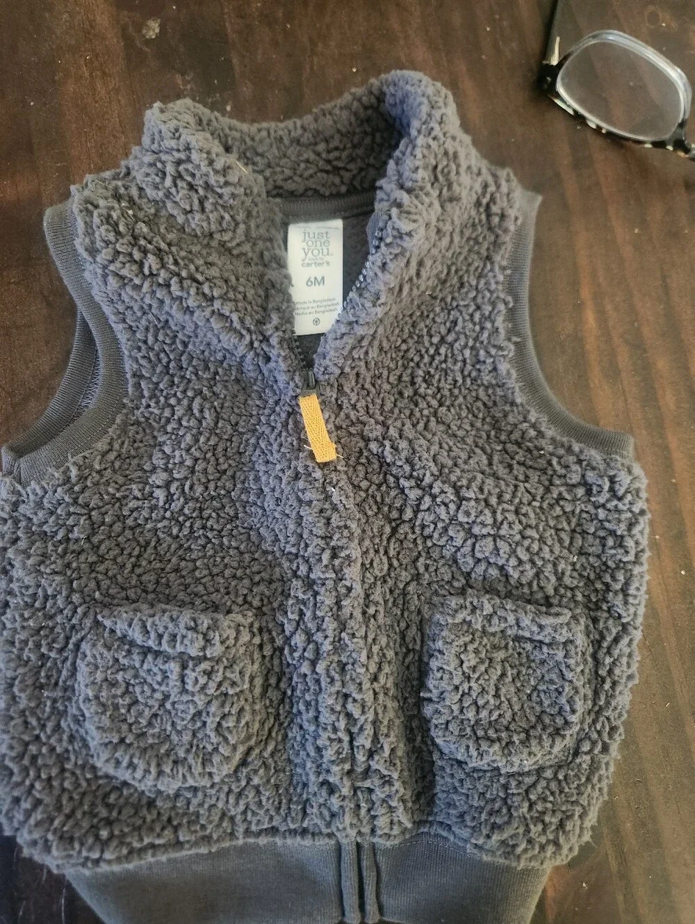 Baby Sherpa Vest - Gray - Cozy Layering Jacket